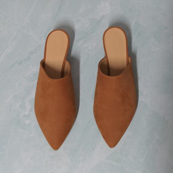 Jenni Kayne Oiled Leather Kitten Heel Mule in Walnut – Size 37 (US 7) – NWOT - Picture 2 of 12